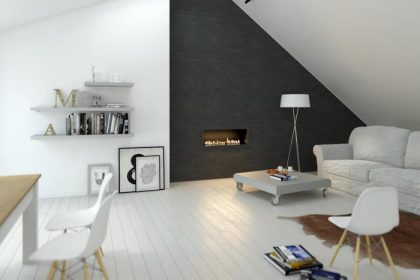 Room attic living scandinavian ideas rooms interior adorable minimalist simplicity glamour touch fireplaces space credit houses feature archello background behance