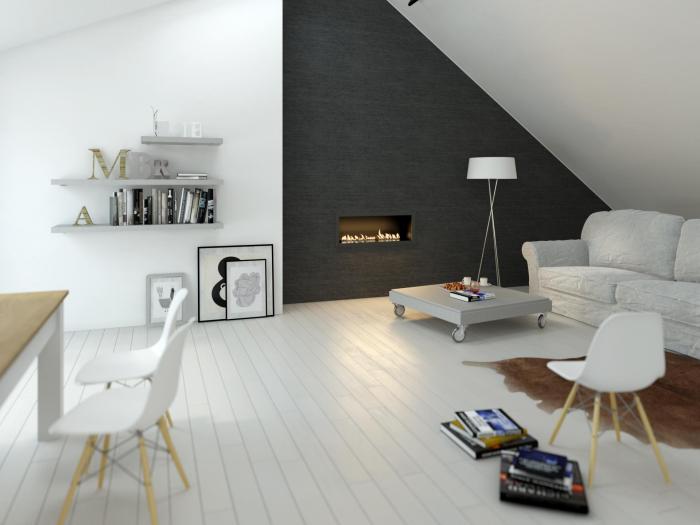 Room attic living scandinavian ideas rooms interior adorable minimalist simplicity glamour touch fireplaces space credit houses feature archello background behance